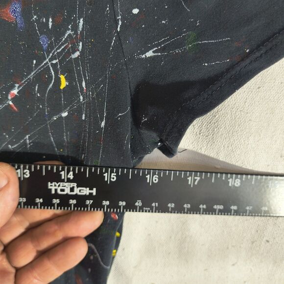 Timothy Designs Women's M Fitted V Neck T Shirt Unique Street Wear Art Design - Picture 4 of 7